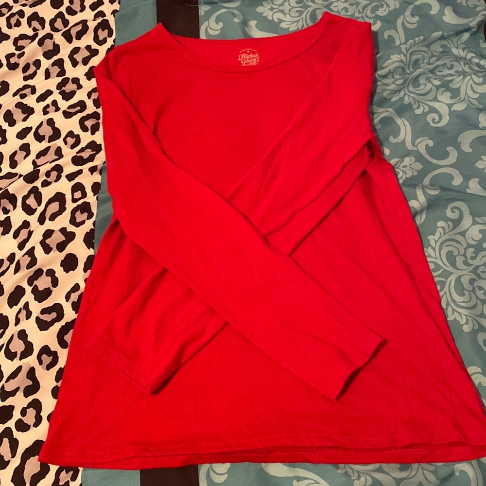 Red long sleeve shirt